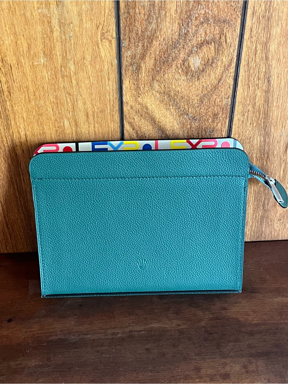 Rolex 100 Years Oyster VIP Gift – Green Grained Leather Pouch - Rare!